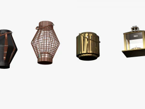 candlesticks 3D Model