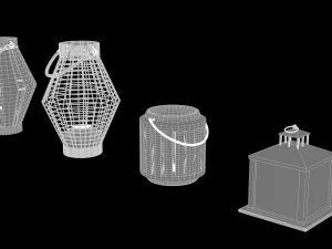 candlesticks 3D Model
