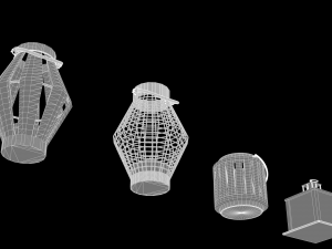 candlesticks 3D 모델