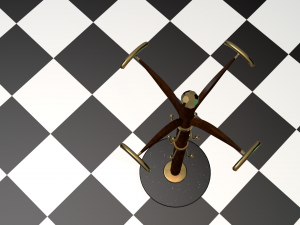 hat and coat stand 3D Model