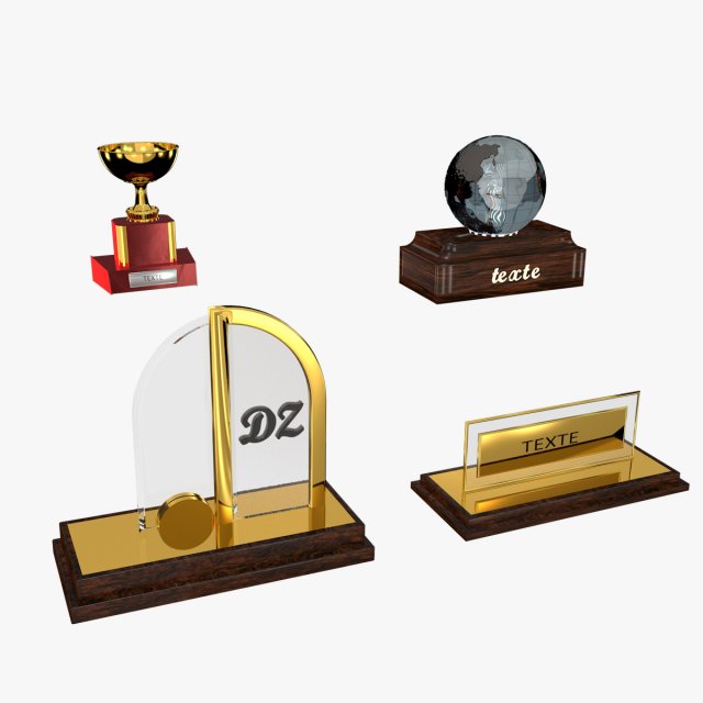 trophys 3D Model .c4d .max .obj .3ds .fbx .stl .blend 