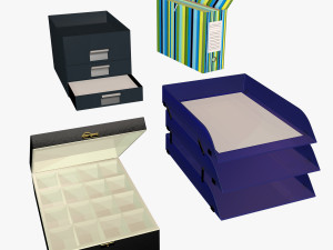 desk boxes 3D Model