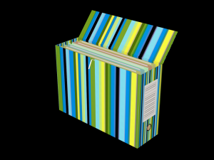 desk boxes Model 3D