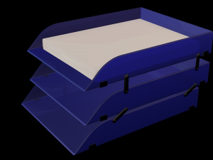 desk boxes Model 3D