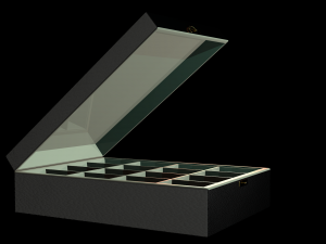 desk boxes Model 3D