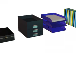 pudełka na biurko Model 3D
