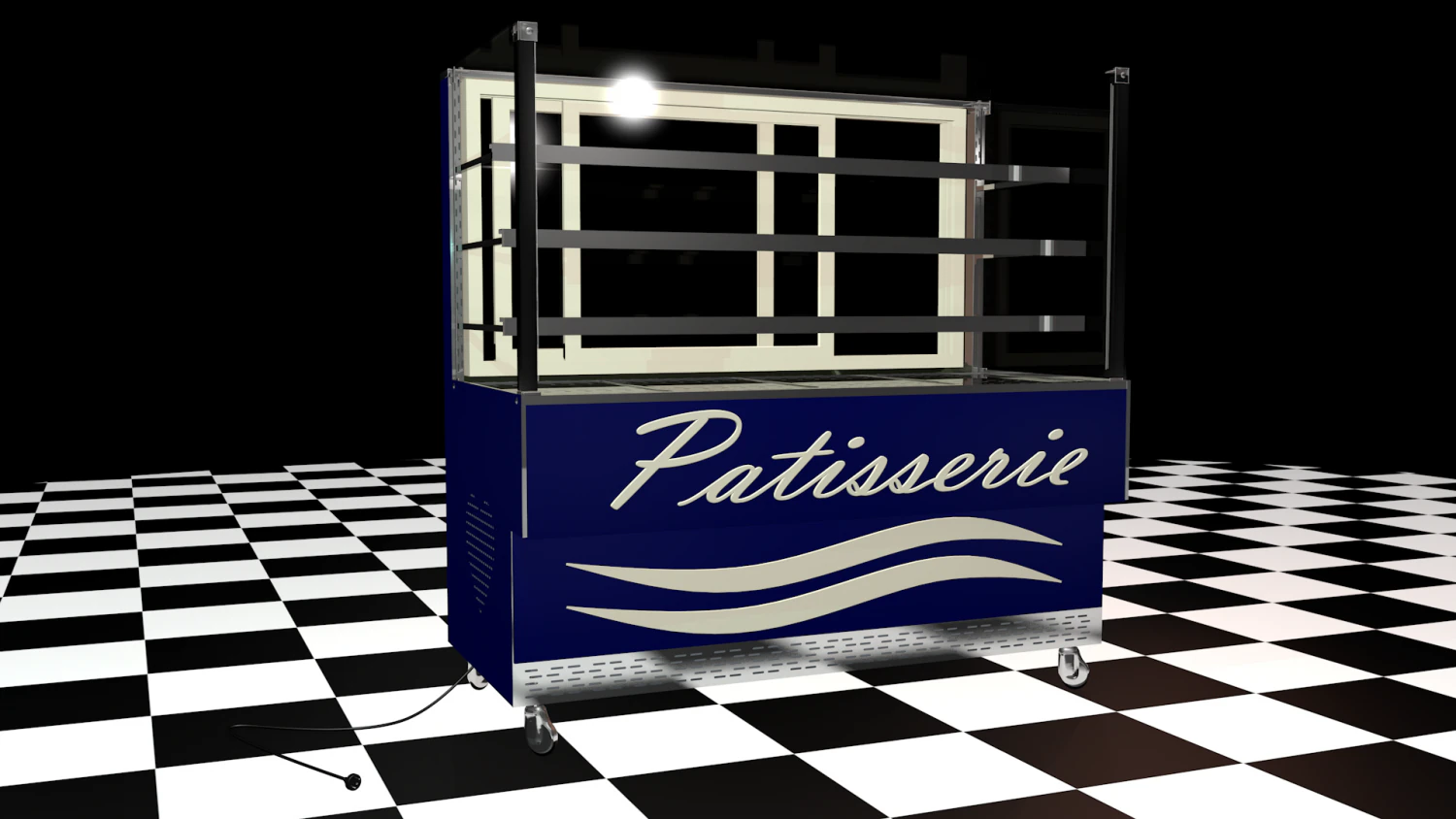 display fridge 3D Model .c4d .max .obj .3ds .fbx .stl .blend 