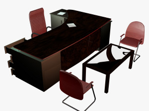 desk administrative 3D मॉडल