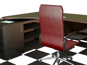 desk administrative Modèle 3D