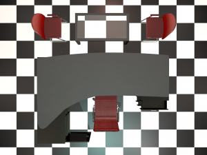 desk administrative Modèle 3D
