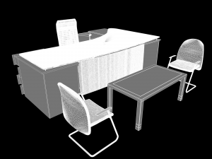 desk administrative Modèle 3D