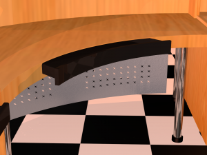 reception desk Modello 3D