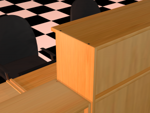 reception desk Model 3D