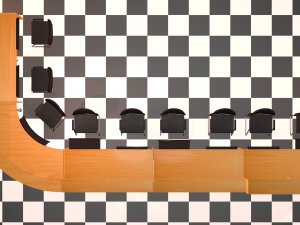 reception desk Model 3D