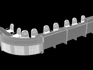 reception desk Model 3D