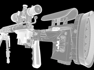 sniper m 2010 3D Model