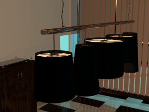 multi chandelier 3D 模型
