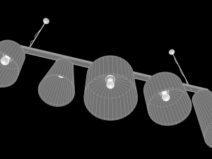 multi chandelier 3D 模型