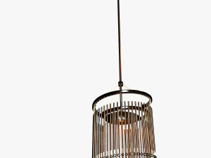 bronze mono chandelier 3D Model
