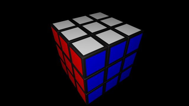 rubiks cube 3D Modell .c4d .max .obj .3ds .fbx .stl .blend