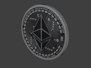 ethereum coin 3D Model