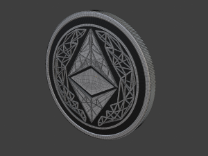 ethereum coin 3D Модель