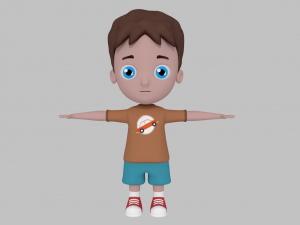 cartoon boy 3D 模型