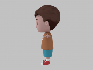 cartoon boy 3D 模型