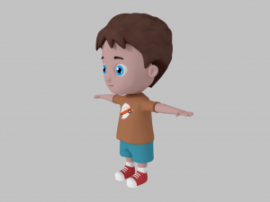 cartoon boy 3D 模型