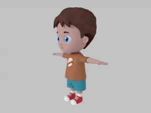 cartoon boy 3D Model