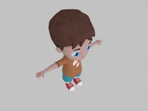 cartoon boy 3D Model