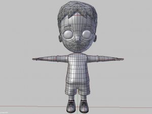 cartoon boy 3D 模型