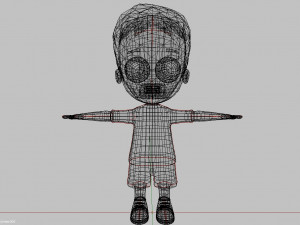 cartoon boy 3D 模型