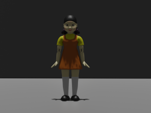 squid doll 3D 模型