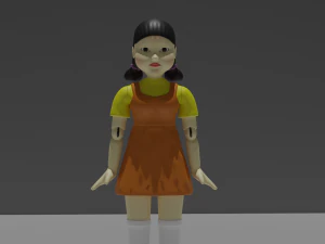 кальмар кукла 3D Модель