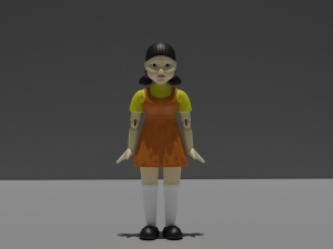 squid doll 3D 模型