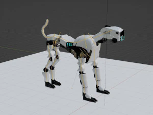 robot dog 3D Model