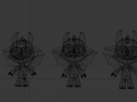 Cute Dragon Character Modelo 3D