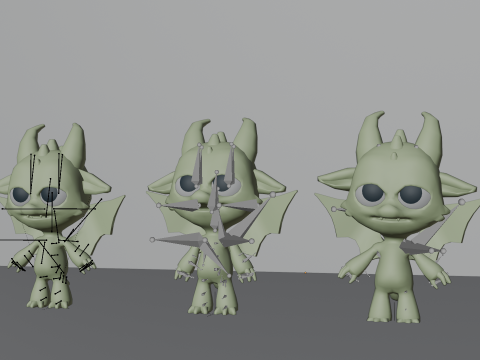 Cute Dragon Character Modelo 3D
