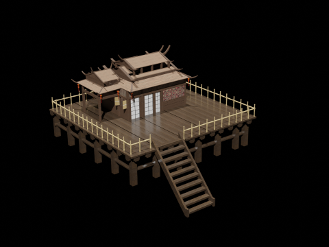 Chinese House 1 3D 模型
