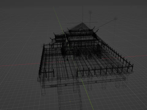 Chinese House 1 3D Model