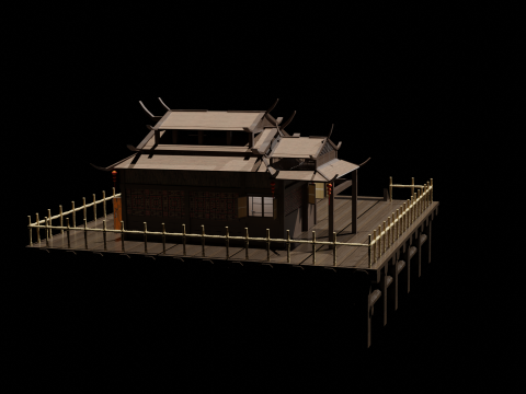Chinese House 1 3D मॉडल