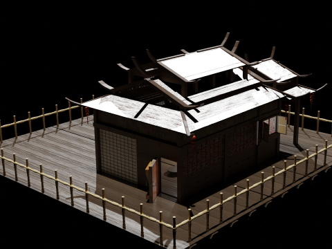 Chinese House 1 3D मॉडल