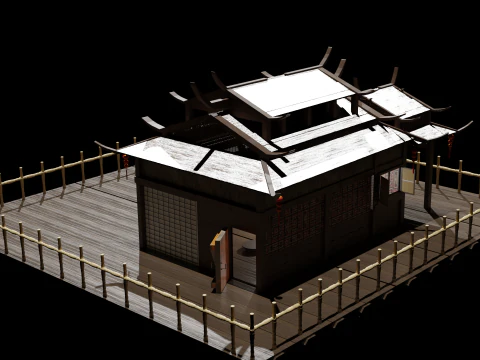 Chinese House 1 3D Model