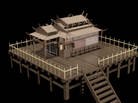 Chinese House 2 3D 模型