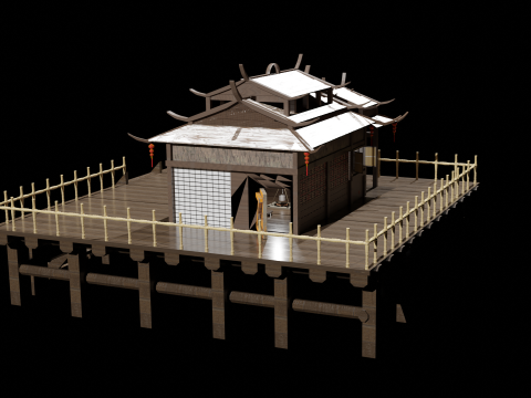 Chinese House 2 3D Model