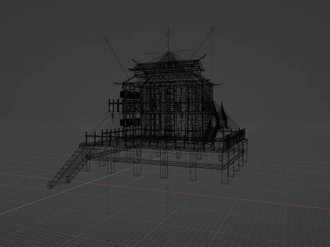Chinese House 2 3D Model