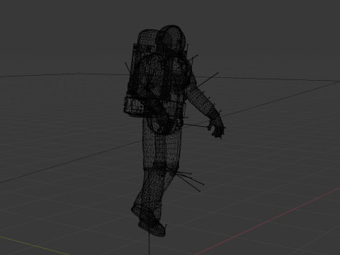 Astronaut Model 3D