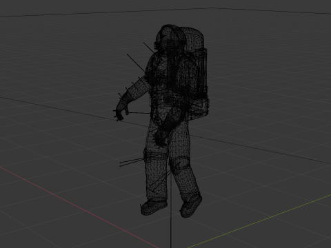 Astronaut Model 3D