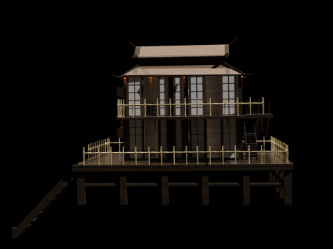 Chinese House 3 3D Модель